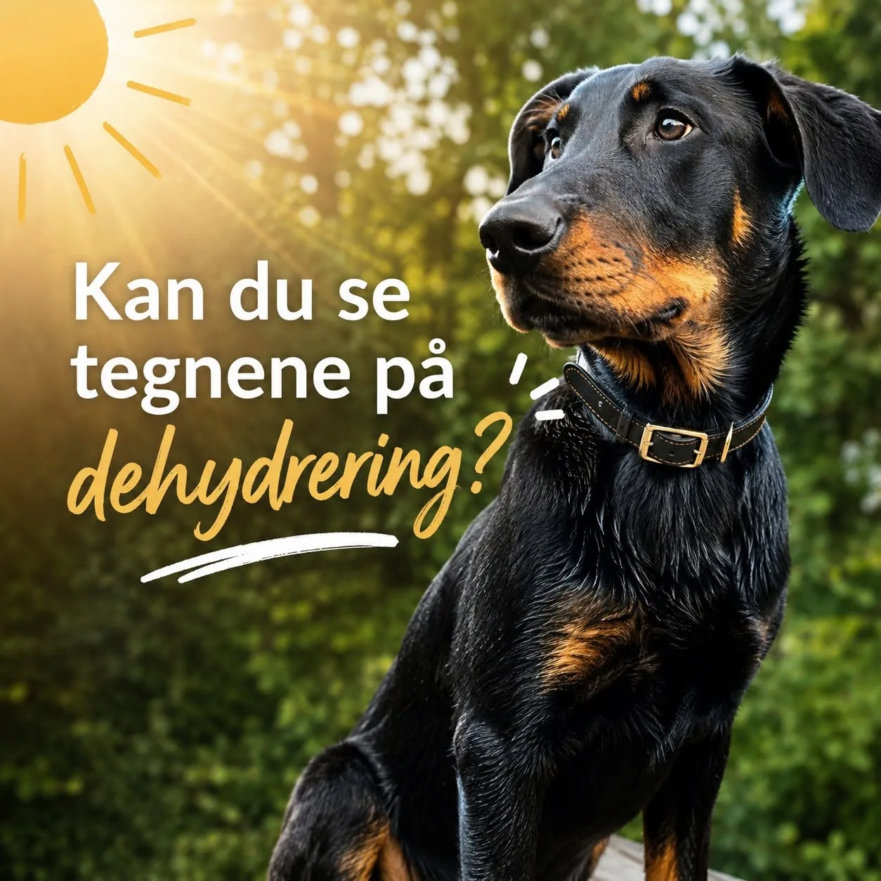 Varmt vejr kræver lidt ekstra omtanke for vores firbenede venner